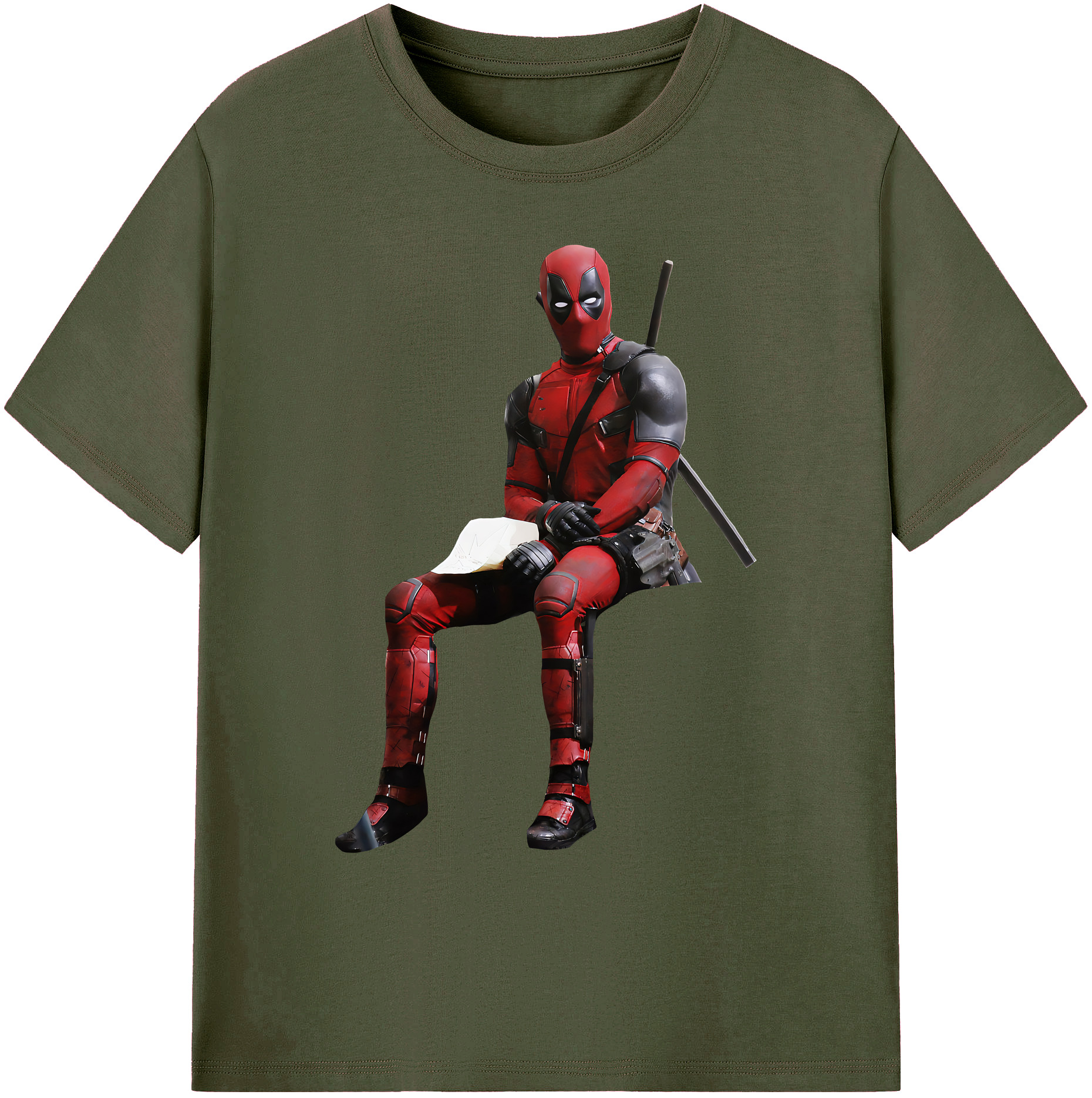 （画像用） Deadpool デッドプール 綿100％ メンズ半袖Tシャツ｜肌触りやわらか＆通気性